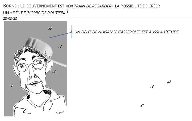 28/05/2023 – Borne : Le gouvernement est «en train de regarder» la possibilité de créer un «délit d'homicide routier» !