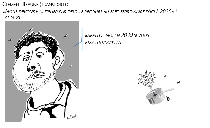 02/06/2023 – Clément Beaune (transport) : «Nous devons multiplier par deux le recours au fret ferroviaire d’ici à 2030» !