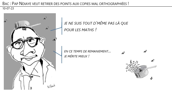 10/07/2023 – Bac : Pap Ndiaye veut retirer des points aux copies mal orthographiées !
