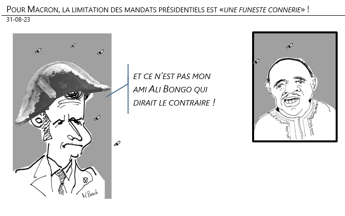 31/08/2023 – Pour Macron, la limitation des mandats présidentiels est «une funeste connerie» !